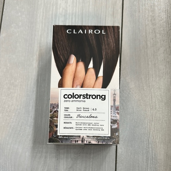 NWT Clariol ColorStrong Zero Ammonia Hair Color - Dark Brown - Picture 4 of 8